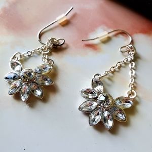 BNIB Faux-Crystal Earrings